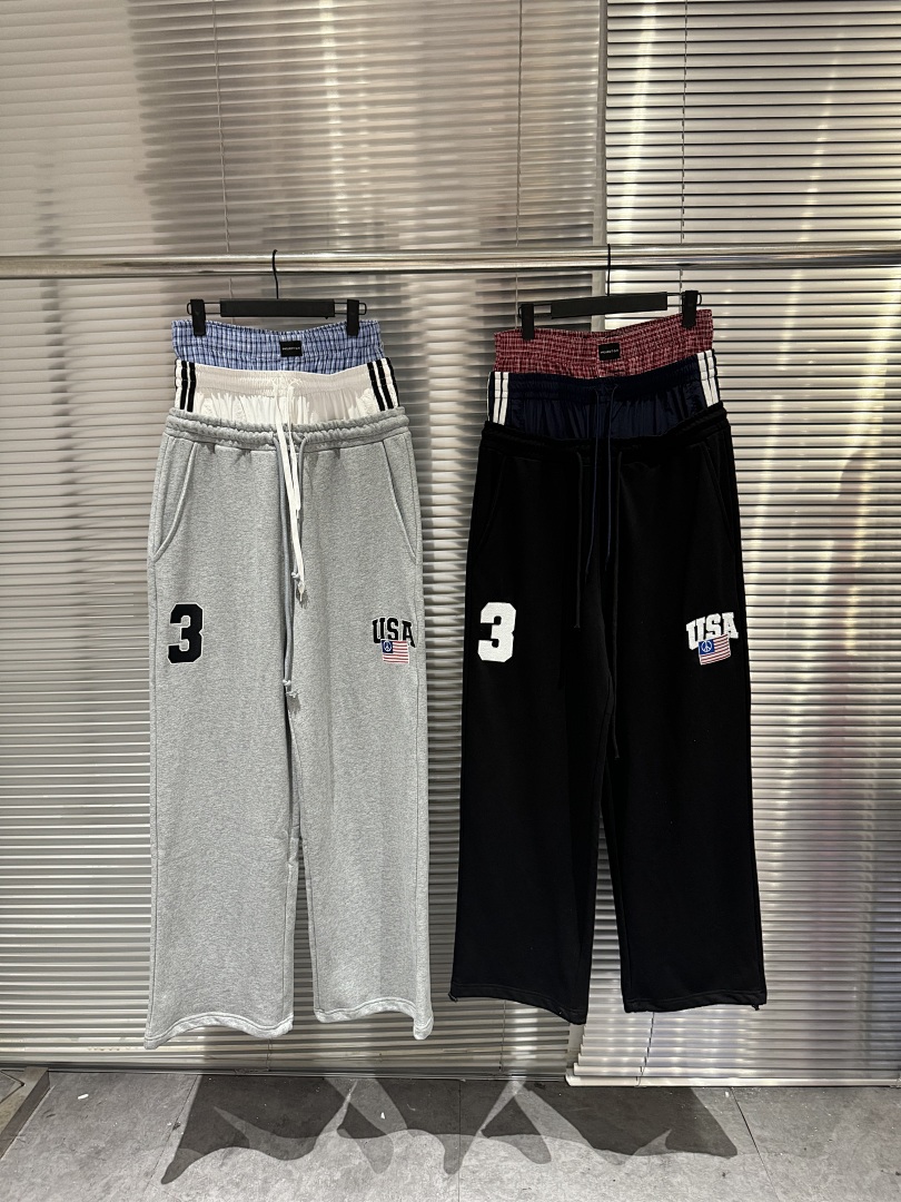 Streetwear Brand Usa - Pantaloni Streetwear a Gamba Larga con