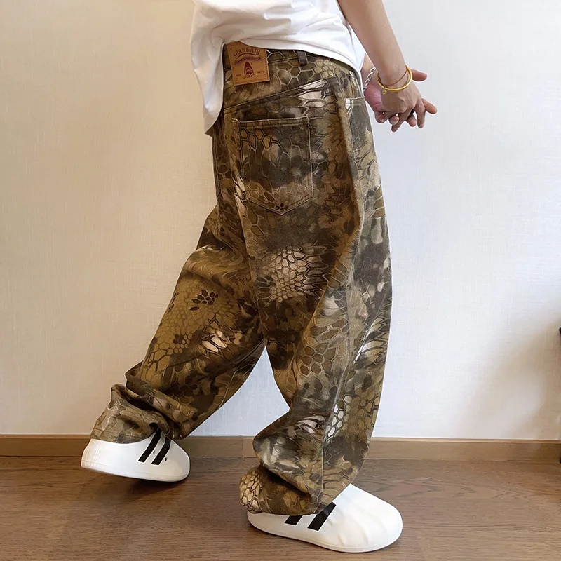 Streetwear Brand Popular - Nuovi uomini chic stampa serpente streetwear