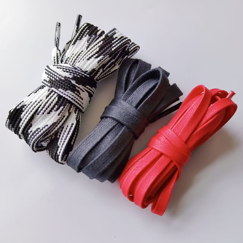 Travis Scott Lace - Lacci piatti in cotone cerato Uomo