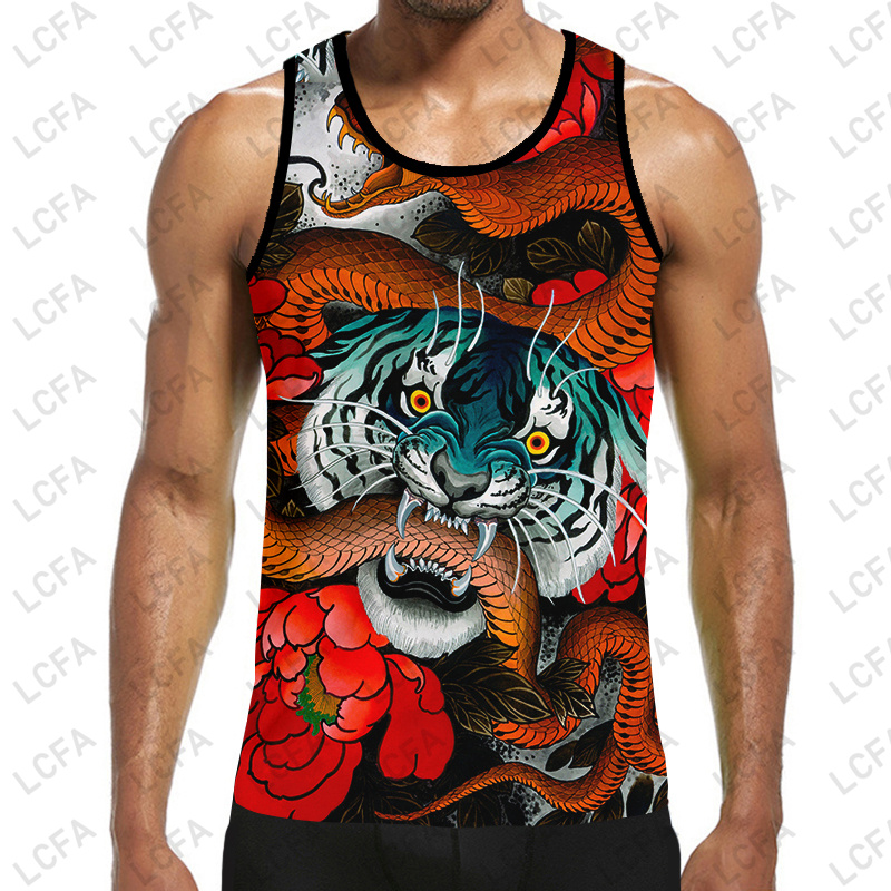 Streetwear Brand Red - LCFA Brand 3D stampato Red Snake
