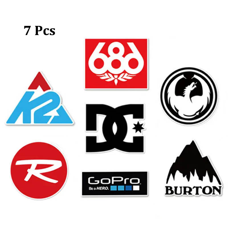 Streetwear Brand Stickers - Set di 7 Adesivi Decorativi per