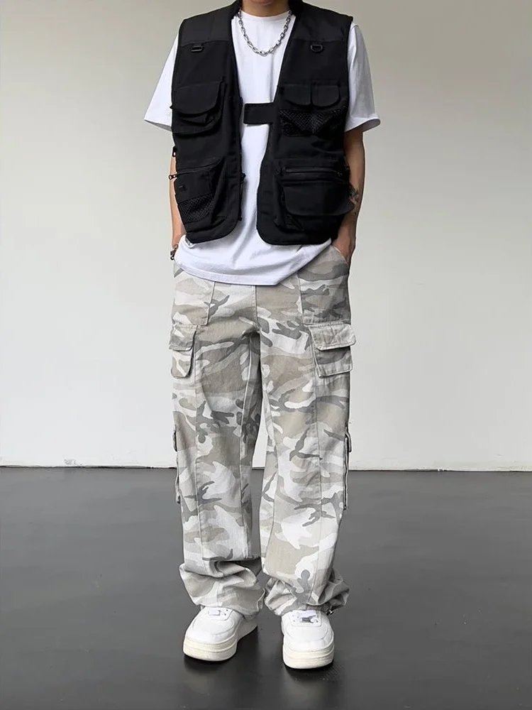 Corteiz Cargo Pant - Pantaloni cargo mimetici dritti mimetici da