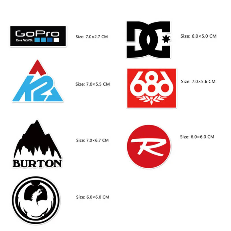 Set di 7 Adesivi Decorativi pe - Streetwear Brand Stickers recensione e prezzo